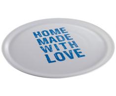Tescoma Piatto per Pizza, Porcellana, Blu, 33.2Â x 33.2Â x 3Â cm