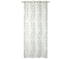 Homemaison Tenda in etamina Aspetto Lino, Poliestere, Grigio, 240Â x 140Â cm