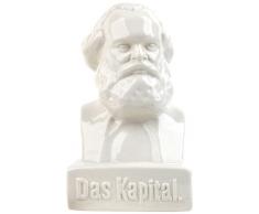 Kikkerland Karl Marx Money Bank Salvadanaio, Ceramica, Bianco, 11x11x9 cm