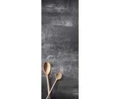 Eurographics Wooden Spoons lavagna magnetica in vetro, Grigio, 80 x 30 x 2 cm