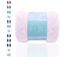 AmeliaHome - Coperta, Poliestere, Nessa Rosa Chiaro, 70 x 150