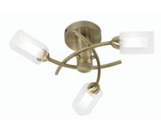 Oaks Lighting, Lampada da soffitto a 3 luci, Ottone (Antique Brass)