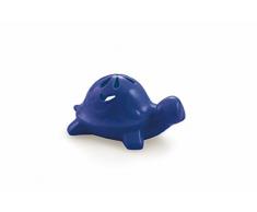 Villa dEste Home Tivoli Happy Garden Portacandele, Ceramica, Blu, 13.5x8.8x18.8 cm