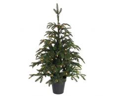 Black Box Trees Frasier - Albero di Natale a LED, 72 L, 475-h100xd76 cm, PVC/PE, Verde, 100