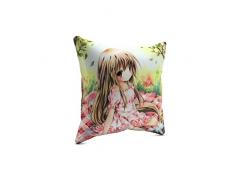 Picanova - Sunlit Picnic 40 x 40 cm - Cuscino decorativo con imbottitura - Decorazione per salotto o camera dei bambini con motivi assortiti - Collezione Anime Design di Emperpep