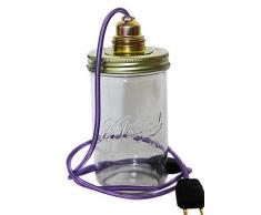 La mia casetta in cittÃ Malva M lampada vaso vetro lilla M