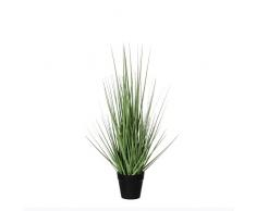 Decorazioni Mica Erba Viola in plastica pentola D10 CM – H53 cm Pianta Artificiale, PVC, 30 x 30 x 53 cm, PVC, verde, 30 x 30 x 53 cm