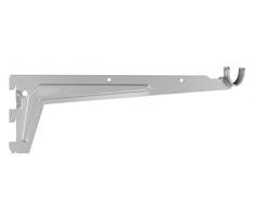 Connex dy280229 Regal Elemento portante per Asta Appendiabiti, profondità 33 cm, Metallo, Argento, 35.5 x 12 x 3.5 cm