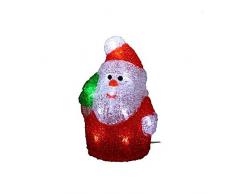 AUTOUR DE MINUIT Intorno di Mezzanotte Babbo Natale, Acrilico, Bianco, 10,5Â x 10,5Â x 17Â cm