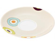 Dibbern 20 141 003 02 - Set di 6 piattini Classico Espresso, Colore Sabbia