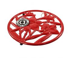 Apollo CI Sottopentola Rnd Fiori Rosso, Multicolore, 21x2x21