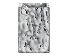 Gedy New Martina portaspazzolini, Ceramica, Argento, 7.5Â x 7.5Â x 11