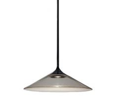 Artemide Orsa Lampade a Sospensione Integrata, 8.5 W, Trasparente/Nero, Diametro 21