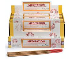 STAMFORD INC 37281 - Incenso Masala per Meditazione, 15 Bastoncini x 12 Confezioni, Colore: Nero, Taglia Unica