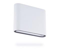 Smartwares 10.041.25 Lampada da Parete per Esterni a LED Intégré, 9 W, Bianco