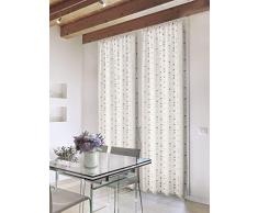 Home Collection TCBUB113/240 Tendina Coppia Bubbles, Poliestere, Azzurro, 70x240 cm, 2 UnitÃ