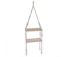 Dcasa - Scaffale Doppio macramÃ¨, per Ufficio, per Decorazioni, Feste, Articoli per la casa, Unisex, per Adulti, Multicolore (Multicolore), Unico