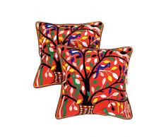 Indiano Cuscini Home Decor Coral Pink Cotone Ricamato Cuscino