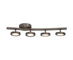 Brilliant g20031/13Â a, lampade da parete, metallo, 6Â W, Ferro, 15Â x 72Â x 12Â cm