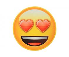 Rockbites Design Face Hearts Tappeto, Poliestere, Blu, 40 x 60 x 2 cm