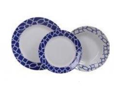 Casa Collection 8.0104E+12 Set Piatti, Bianco