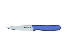 Sanelli Ambrogio Supra Spelucchino, Coltello per Tagliare Frutta e Verdura, Pelare Velocemente con Precisione, Acciaio Inossidabile, Blu