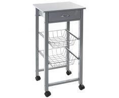 JJA Carrello da Cucina Colore Grigio