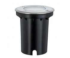 Paulmann 939.92 Special - Faretto da incasso per pavimento, IP67, rotondo, GU10, 3,5 W, luce bianca calda, 93992 LED