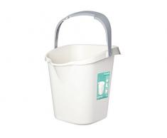 Sistema Secchio Home 10Lt-51110 Polipropilene, Plastica, Bianco/Grigio