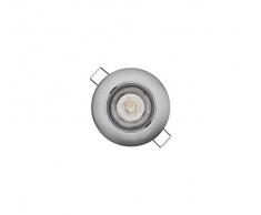 Emos - Faretto da incasso a LED, 5 W, 230 V, 3000 K, 450 Lumen, a risparmio energetico, A+