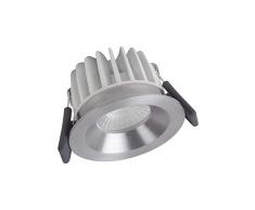 Ledvance Faretto da Incasso Spot Dim, 8 W, Luce Calda, 3000 K, IP44 Argento