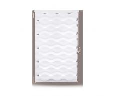 Relaxdays, Bianco Tenda a Rullo Doppia,Montaggio Senza Trapano, Oscuramento Variabile, LxH:90x150 cm, Tessuto L:86 cm, Poliestere, Alluminio, plastica, 5 x 90 x 150 cm