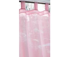 Just Contempo - Tenda a Pannello in Voile, Tinta Unita, fermatende Incluso, 147,5 cm, Pannello 147 x 137 cm, Rosa
