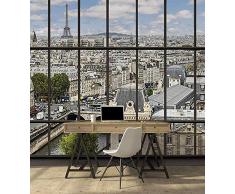 Scenolia Carta da Parati Decorativa Poster Parigi la Seine 3Â x 2,70Â m | Decorativo e Foto Parete XXL qualitÃ HD