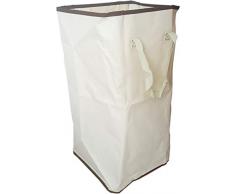 Neusu Cesto portabiancheria, Poliestere, Beige, Taglia Unica