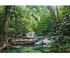 Scenolia Carta da Parati Decorativa Poster la Foret di Emeraude 3Â x 2,70Â m | Decorativo e Foto Parete XXL qualitÃ HD