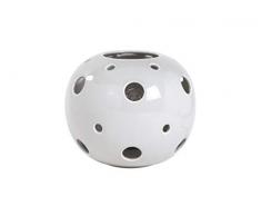 Lussiol 233529 Lampada Decorativa, Ceramica, 60 W, Grigio, ø23 x H 18 cm