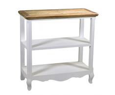 Vacchetti Giuseppe 8032410000 Mobile Country Consolle, Rettangolare, Legno, Bianco, 74x34x74 cm