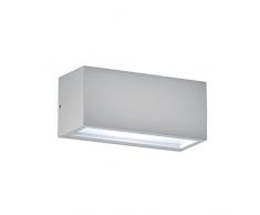 Rossini Illuminazione 10310-40-LED Lampada da Parete per Esterno a LED Integrata, 12 W, Grigio