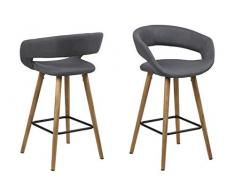 AC Design Furniture Grace 66266 - Sedia, Colore: Grigio, L/B/H ca. 56/43/87 cm