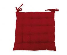 Soleil docre 005712 Cuscino perSedia capitonné 40 x 40 x 5 cm NORVEGE Rosso