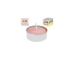 H&H 5902505 Set 17 X 25 Tealights Prof Rosa Candele E Decorazioni Casa