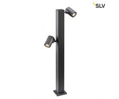 SLV Helia - Lampada a stelo a LED, per esterni, IP55, 3000 K, alluminio, 16 W, colore: Antracite
