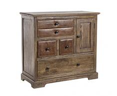Bizzotto Clayton Credenza 1A-5C, Legno, Marrone, 91.8x40x86.3 cm