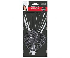 Douceur dIntérieur - Fermatenda Magnetico, 30 x 10 x 10 cm, Motivo: Palmera, Colore: Nero/Argento