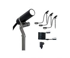 Paulmann 941.55 Lampada da Esterno Illuminazione Spot Faretto Illuminazione da Giardino, In Alluminio, Integrato, 26Â W, Antracite, 500 x 2.1 x 22.3Â cm