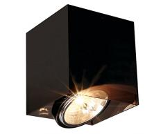 SLV ACRYLBOX - Faretto da incasso ES111, colore: Nero/Trasparente