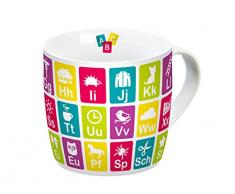 infinite by GEDA LABELS (INFKH) 12441 - Tazza in porcellana, per bambini, multicolore