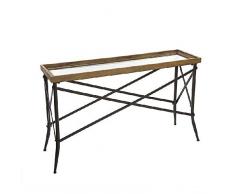 Dcasa - Console in Legno/Vetro, cassetti portaoggetti per Decorazioni Festive e Articoli per la casa, Unisex, per Adulti, Colore: Unico