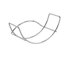 InterDesign Classico Portasciugamani da Parete, Metallo, Argento, 35x17.25x14.5 cm